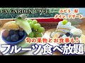 【フルーツ食べ放題】東京で高コスパ！食事、スイーツ付ランチ！シャインマスカット、ぶどう、梨、メロンなど旬の果物を大満喫！EX GARDEN CAFE/ 六本木ヒルズ/ 東京グルメ