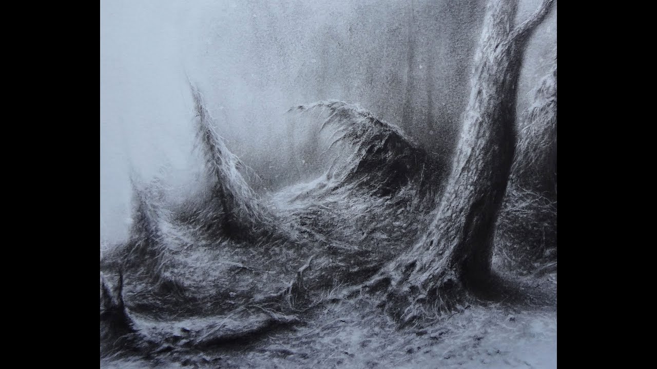 Мастер-класс по сухой кисти "Лесная глушь" - YouTube