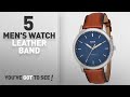 Top 10 Men's Watch Leather Band [2018]: Fossil Men's FS5304 The Minimalist Three-Hand Light Brown