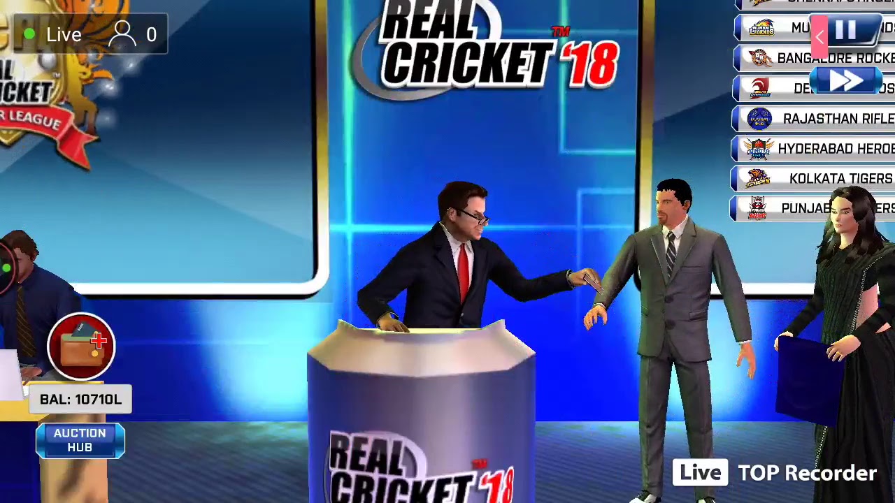 LIVE IPL AUCTION IN RC 18.