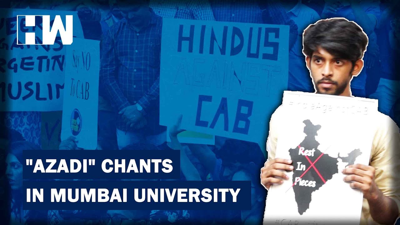 'Azadi' chants echo in Mumbai University as students with Jamia | HW News English