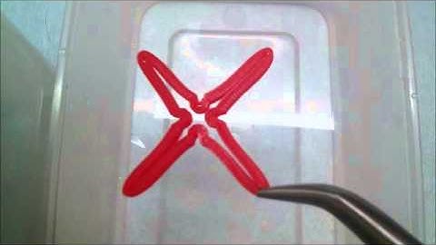 Folding unfolding of 3D printed structure