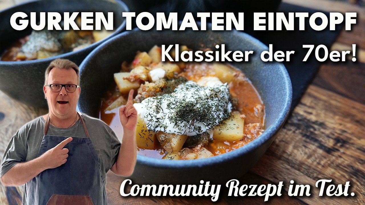 Ein Community-Rezept: Schmorgurken & Tomaten mit Hackfleisch & Speck