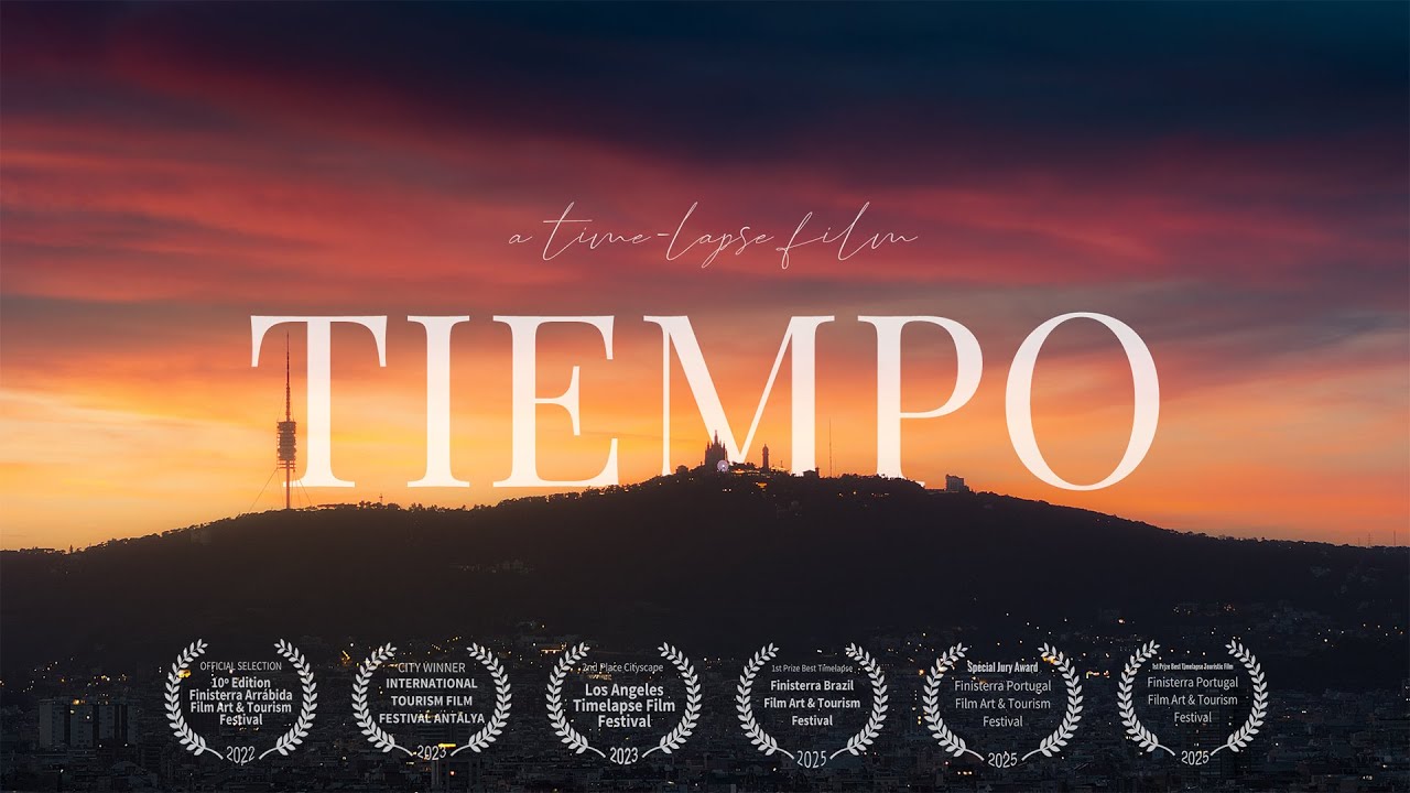 Tiempo - Barcelona Timelapse video 4K