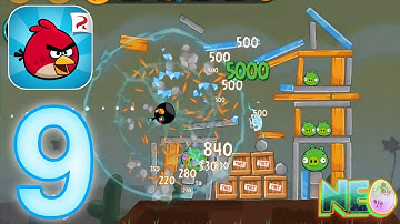 Angry Birds: Gameplay Walkthrough Part 9 - Poached Eggs 3. 5-12 (iOS, Android)