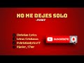 No me dejes solo  -Funky  (Video Lyrics) #AlbumRojo