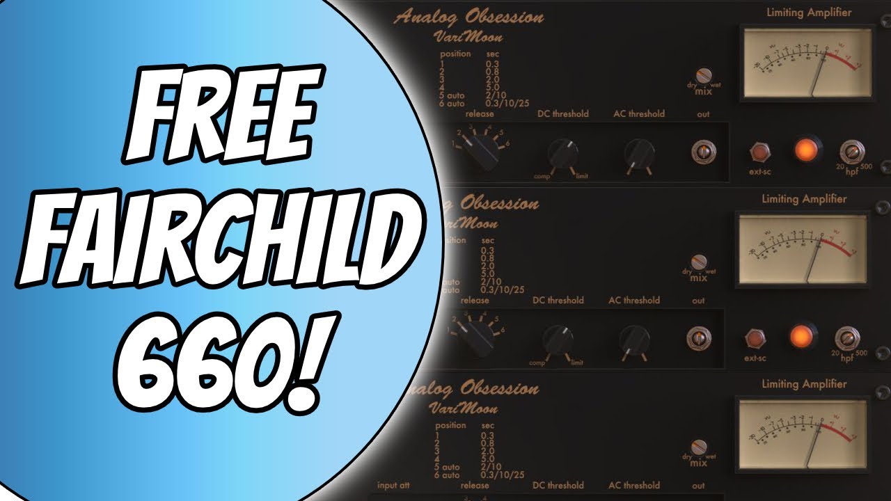 VariMoon V5.0 by Analog Obsession (Fairchild 660 style Vari-Mu Comp)