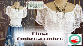 DIY- Blusa Ombro á Ombro + Molde – Curso de Corte e Costura – Passo a Passo