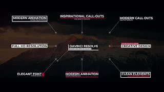 Modern Call Outs DaVinci Resolve Macros