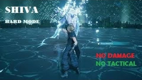 FINAL FANTASY VII REMAKE | Summon : SHIVA (hard mode) NO DAMAGE - Cloud solo