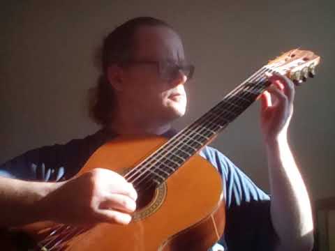 Study No  10 in E minor in open D tuning