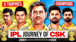 CSK Journey to 5 Trophies | Chennai Super Kings | IPL Team | MS Dhoni | Ruturaj | Jadeja | Raina