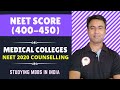 NEET 2020 CUTOFF ANALYSIS 400-450 | BEST MBBS COLLEGES IN INDIA | FEE STRUCTURE OF MBBS COLLEGES