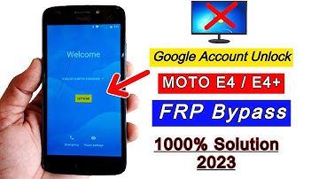 Moto E4 (XT1767) FRP Bypass | Google Account Unlock | 2023 FRP Unlock Without PC Android 7.1.1