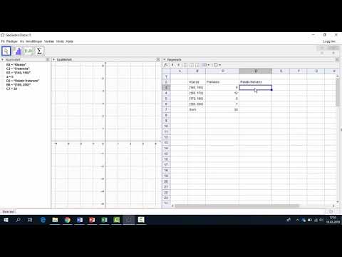 Frekvenstabell: Geogebra