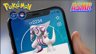 [ ASMR ] WHISPERING PALKIA RAIDS POKEMON GO !!