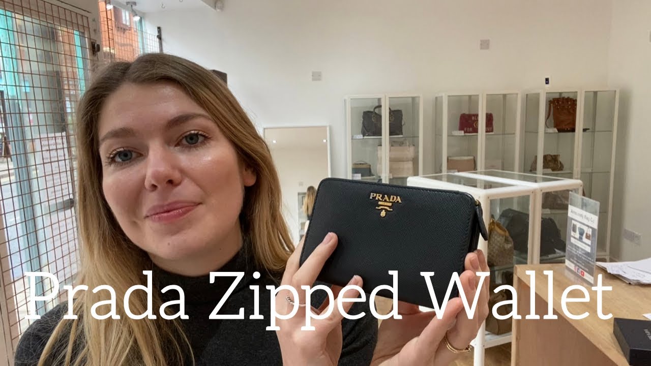 Prada Zipped Wallet Review - YouTube