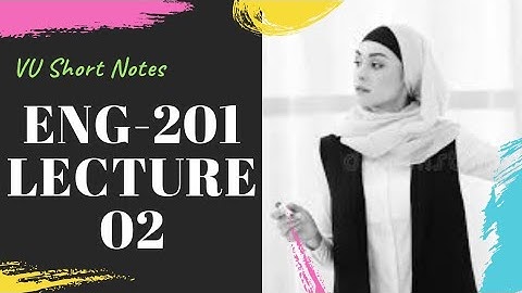 Eng201 Lecture 2 | ENG201_Lecture02 | Eng201 Short Lecture | Virtual University Lahore - VULMS