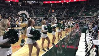 2018-2019 Michigan State vs Green Bay Fight Song Cheer
