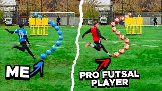 100 SHOT CHALLENGE VS PRO FUTSAL PLAYER by Manny 816,558 views 5 months ago 22 minutes