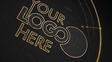 Golden logo animation youtube intro outro ( ID-0339 )