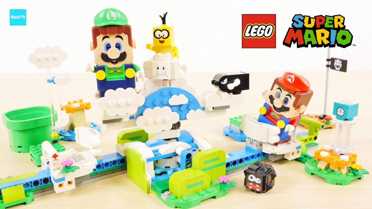 LEGO Super Mario Lakitu Sky World Expansion Set 71389 Speed Build & Review