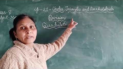 Class 5 Lesson 21 l Circles Triangles And Quadrilaterals l Explanation Of  Quadrilateral
