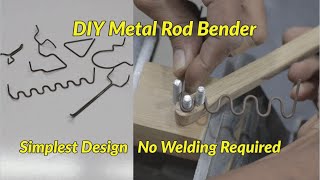 How to make a metal rod bender in easy way.