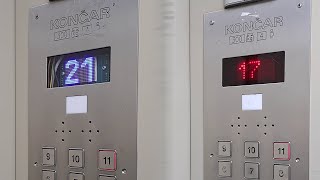 Troublesome 3X 70S Daka Lifts Modernized By Končar Sjenjak, Osijek, Croatia