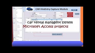 How to Create a Car Rental Hiring management system using Microsoft Access screenshot 5