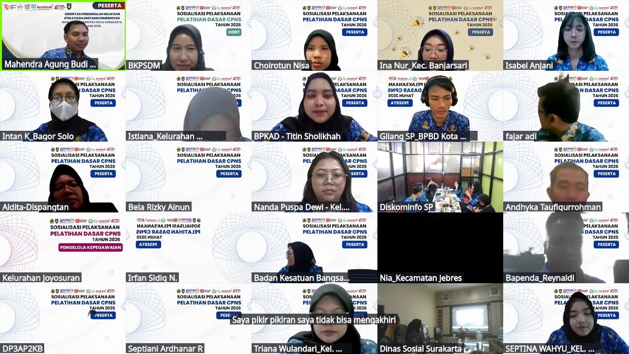 Sosialisasi Info Awal Pelatihan Dasar CPNS Tahun 2026