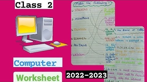 Class 2 Computer worksheet/Computer worksheet for Class 2/Class 2 Computer