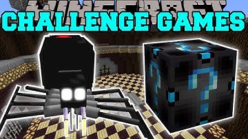 Minecraft: BLACK WIDOW SPIDER CHALLENGE GAMES - Lucky Block Mod - Modded Mini-Game