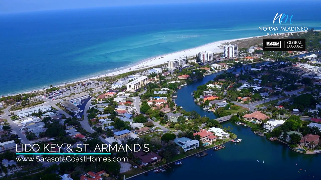 Lido Key & St. Armand's Aerial YouTube