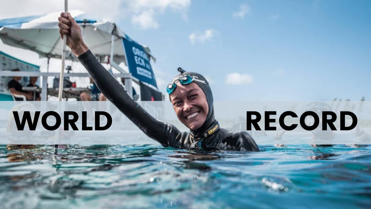 Freediving WORLD RECORD 101 Meters Free Immersion Alessia Zecchini