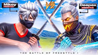 Mikey FF🇳🇵Vs Deepex FF🇮🇳The Battle Of Mobile Freestyle📲After 1 Year😍
