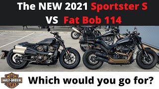 I ride the NEW 2021 Harley Davidson Sportster S and compare it to Fat Bob 114, which bike is best?