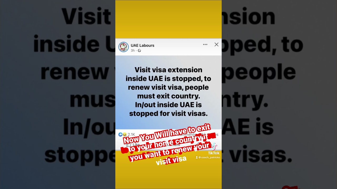 Visit Visa change new rules in UAE