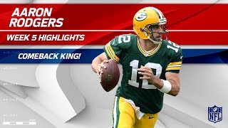 aaron rodgers the king of comebacks 👑 highlights packers vs cowboys wk 5 player highlights