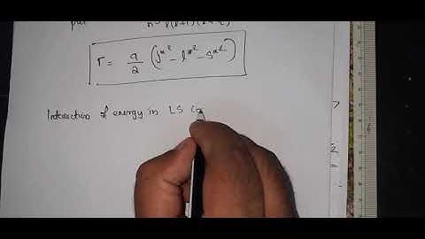 1.6 : Interactions Energy in LS Coupling