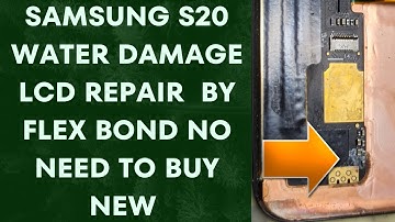 Samsung s20 water damage screen fix| s20 white screen fix | s20 flex bonding | mobile display repair