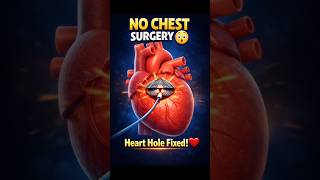 How a Heart Hole is Sealed in 3D animation | HeartbCatheter surgery procedure  Explained #shorts