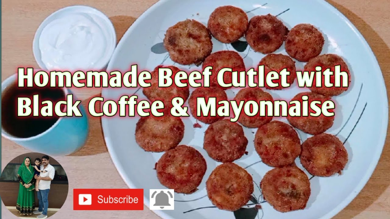 Homemade Beef Cutlet with Black Coffee How to make Beef Cutlet in