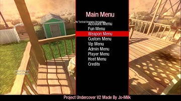 [BO1/1.13] Project Undercover v2 SPRX Mod Menu + Download
