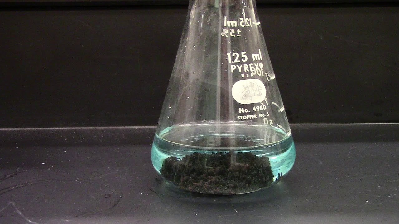 Copper 2+ ion reacting with solid zinc YouTube