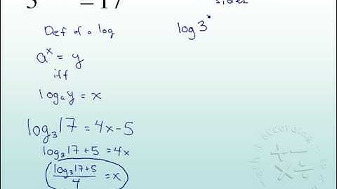 Solving Exponential Equations Part II