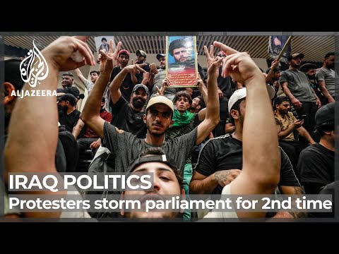 Al Jazeera English TV Commercial Iraqi protesters storm parliament for second time in a week