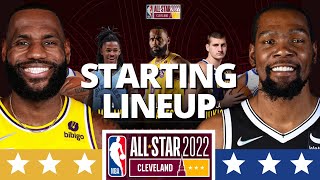 OFFICIAL NBA All-Star 2022 STARTERS - Team LEBRON vs Team DURANT
