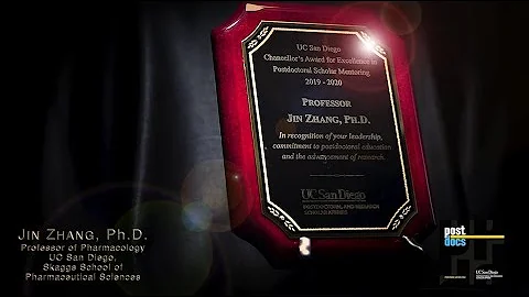 Professor Jin Zhang, Ph.D., 2019-2020 UC San Diego Chancellor's Mentor Award