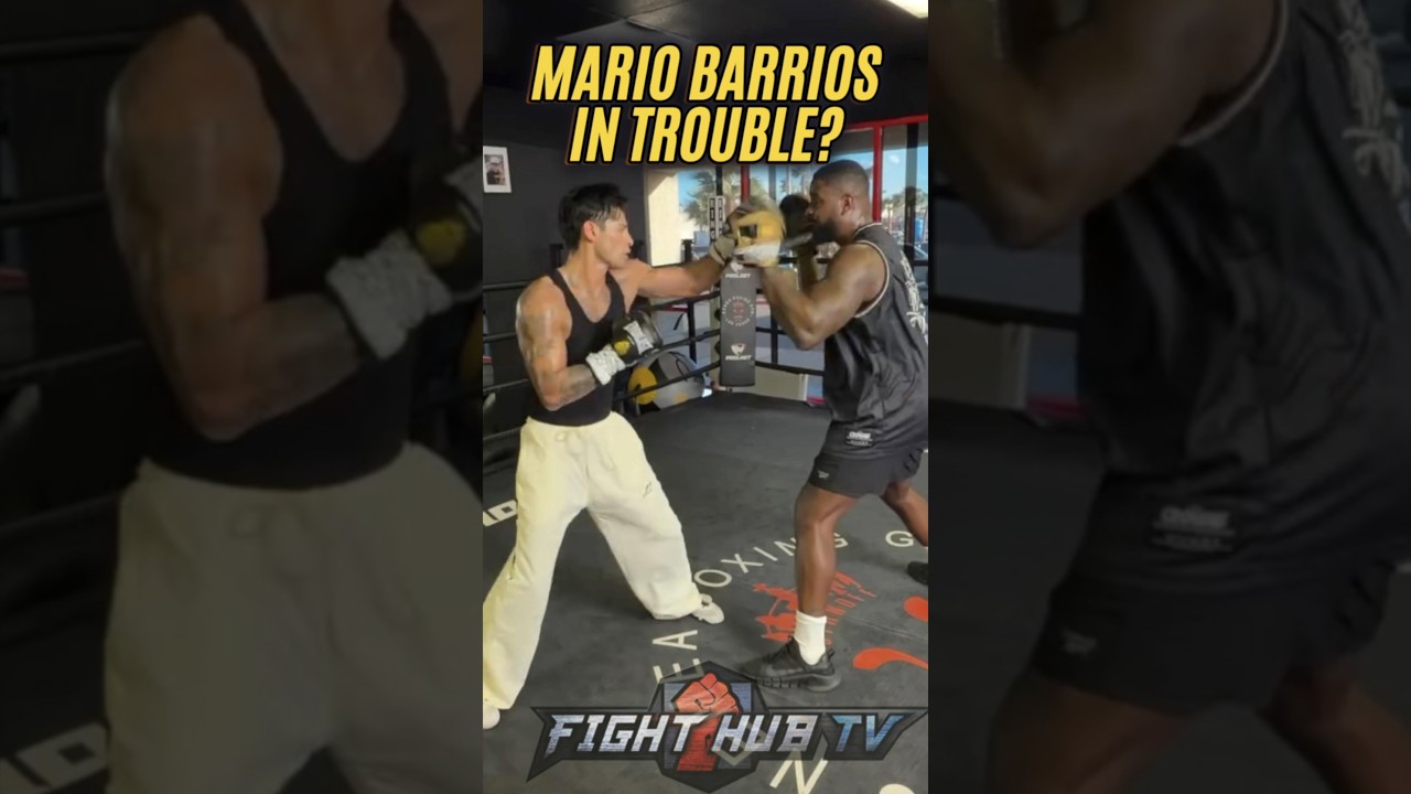 Ryan Garcia LOOKING DANGEROUS on mitts days before Barrios fight!